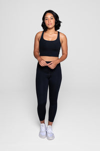 Girlfriend collective Paloma racerback bra black