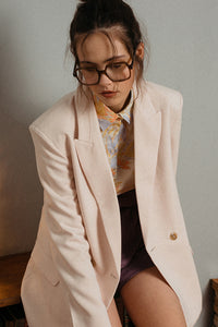 Grace and mila Ellie longline blazer beige