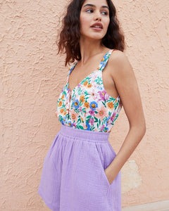 grace and Mila Franklin floral cami