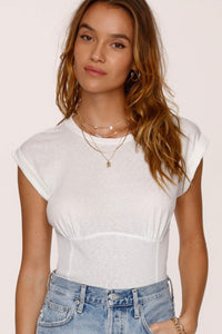 Heartloom Bobbie contour tee eggshell